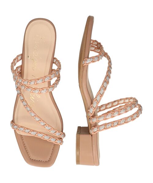 Bridget Birkin / ブリジットバーキン サンダル | 【Bridget Birkin】キラキラ編み込みサンダル | 詳細12