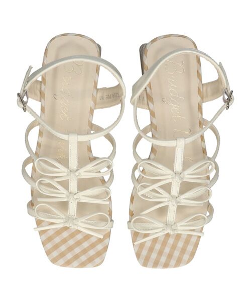 Bridget Birkin / ブリジットバーキン サンダル | 【Bridget Birkin】ギンガムチェックリボンサンダル | 詳細10