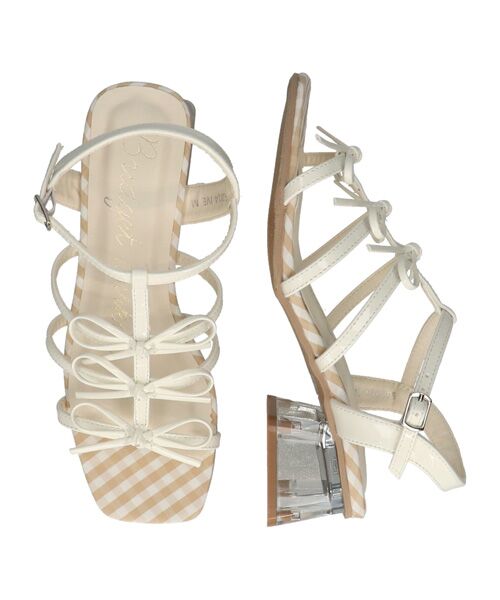 Bridget Birkin / ブリジットバーキン サンダル | 【Bridget Birkin】ギンガムチェックリボンサンダル | 詳細12