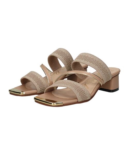 Bridget Birkin / ブリジットバーキン サンダル | 【Bridget Birkin】トウアクセントニットサンダル（ベージュ）