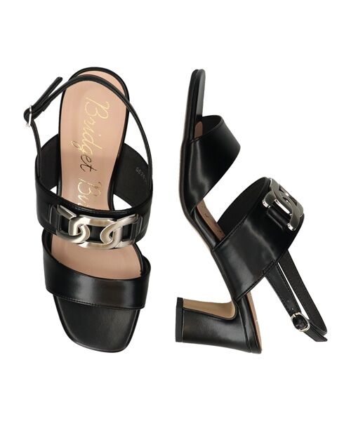 Bridget Birkin / ブリジットバーキン サンダル | 【Bridget Birkin】チェーンモチーフパーツサンダル | 詳細6