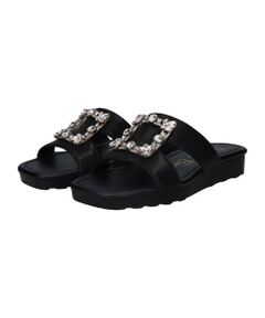 Bridget Birkin / ブリジットバーキン サンダル | 【Bridget Birkin】スクエアバックルミュールサンダル