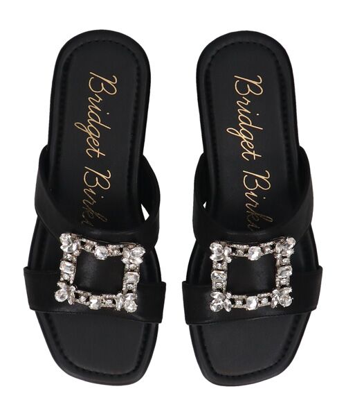 Bridget Birkin / ブリジットバーキン サンダル | 【Bridget Birkin】スクエアバックルミュールサンダル | 詳細4