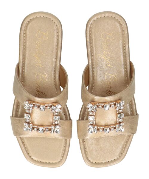 Bridget Birkin / ブリジットバーキン サンダル | 【Bridget Birkin】スクエアバックルミュールサンダル | 詳細10