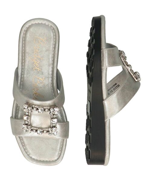 Bridget Birkin / ブリジットバーキン サンダル | 【Bridget Birkin】スクエアバックルミュールサンダル | 詳細18