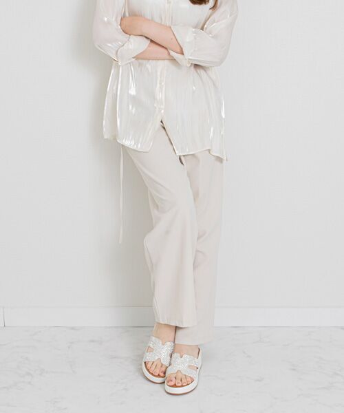 Bridget Birkin / ブリジットバーキン サンダル | 【Bridget Birkin】サイドカットビジューウェッジミュールサンダル | 詳細10
