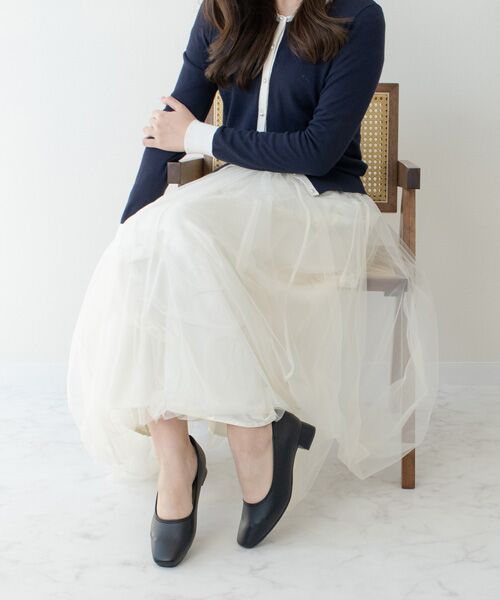 Bridget Birkin / ブリジットバーキン レインシューズ | 【Bridget Birkin】晴雨兼用プレーンスクエアパンプス | 詳細9