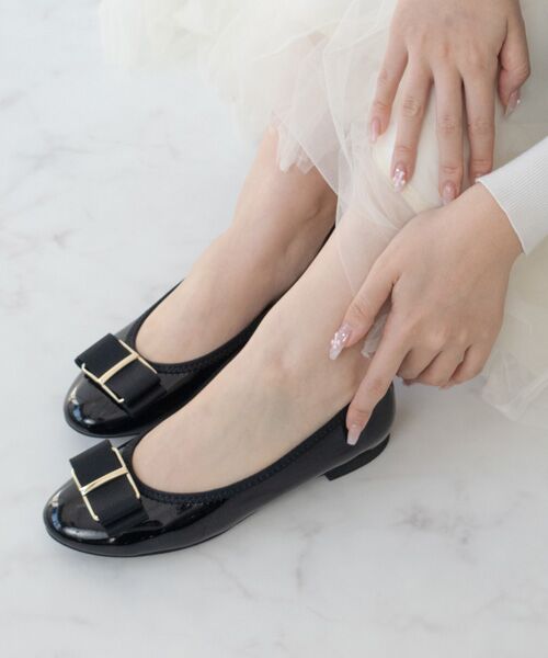 Bridget Birkin / ブリジットバーキン レインシューズ | 【Bridget Birkin】バックルグログランリボンレインパンプス | 詳細8