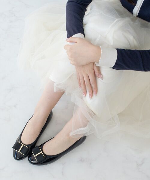 Bridget Birkin / ブリジットバーキン レインシューズ | 【Bridget Birkin】バックルグログランリボンレインパンプス | 詳細9