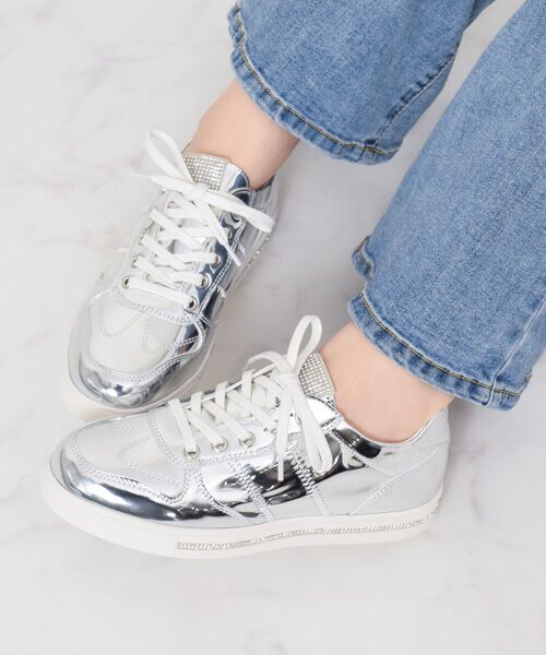 Bridget Birkin / ブリジットバーキン スニーカー | 【Bridget Birkin】サイドギャザービジュースニーカー | 詳細28