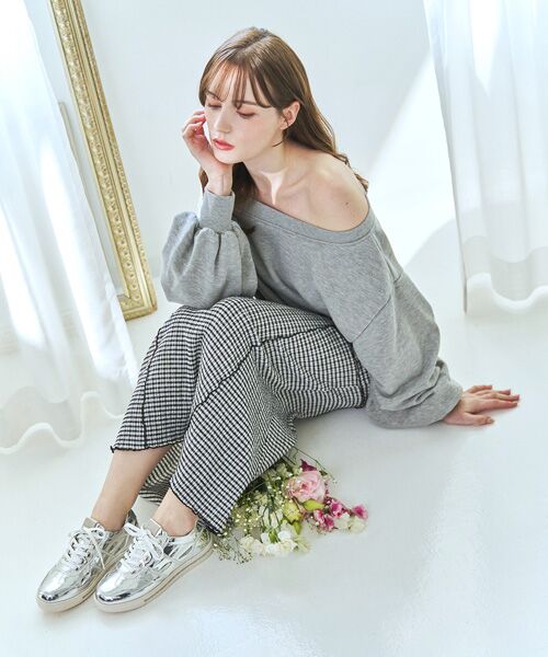 Bridget Birkin / ブリジットバーキン スニーカー | 【Bridget Birkin】サイドギャザービジュースニーカー | 詳細30