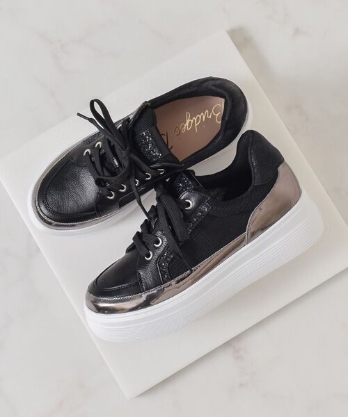 Bridget Birkin / ブリジットバーキン スニーカー | 【Bridget Birkin】グリッターメッシュスニーカー | 詳細7