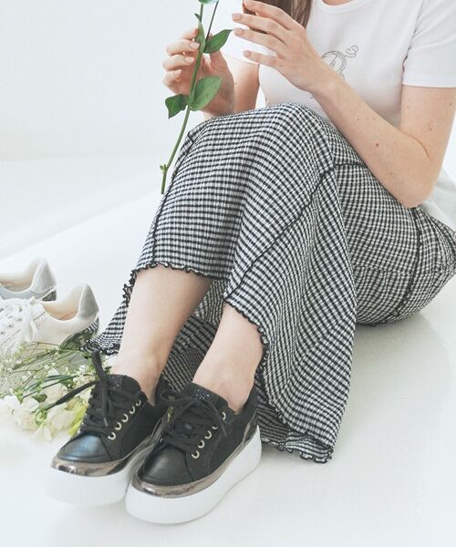 Bridget Birkin / ブリジットバーキン スニーカー | 【Bridget Birkin】グリッターメッシュスニーカー | 詳細8