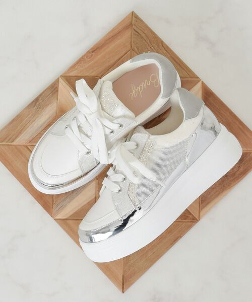 Bridget Birkin / ブリジットバーキン スニーカー | 【Bridget Birkin】グリッターメッシュスニーカー | 詳細18