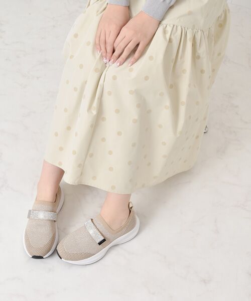 Bridget Birkin / ブリジットバーキン スニーカー | 【Bridget Birkin】ベルトストーンニットスニーカー | 詳細18