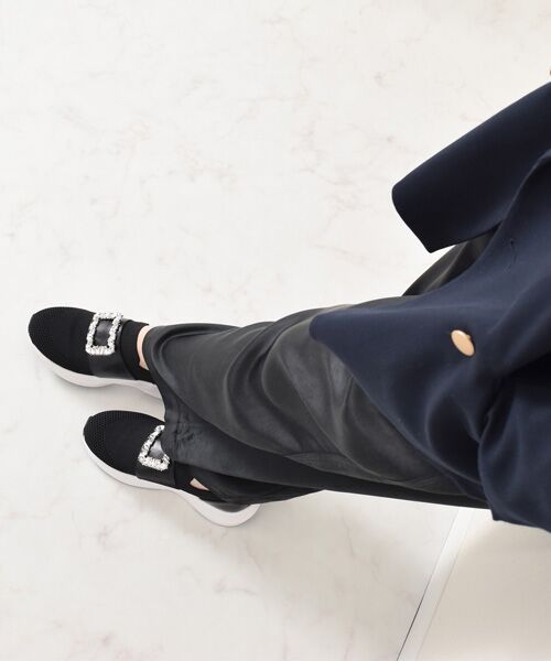 Bridget Birkin / ブリジットバーキン スニーカー | 【Bridget Birkin】ビジューバックルニットスニーカー | 詳細8