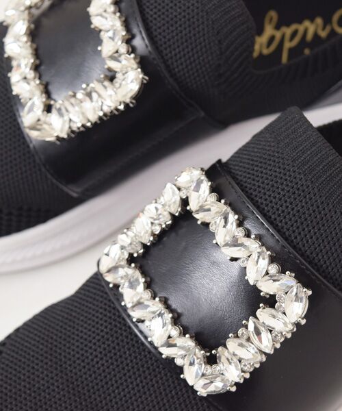 Bridget Birkin / ブリジットバーキン スニーカー | 【Bridget Birkin】ビジューバックルニットスニーカー | 詳細10