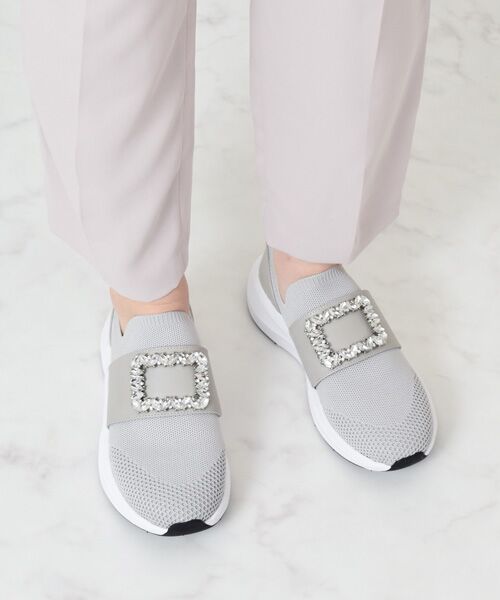 Bridget Birkin / ブリジットバーキン スニーカー | 【Bridget Birkin】ビジューバックルニットスニーカー | 詳細27