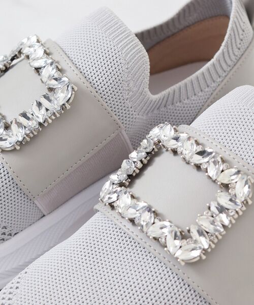 Bridget Birkin / ブリジットバーキン スニーカー | 【Bridget Birkin】ビジューバックルニットスニーカー | 詳細28