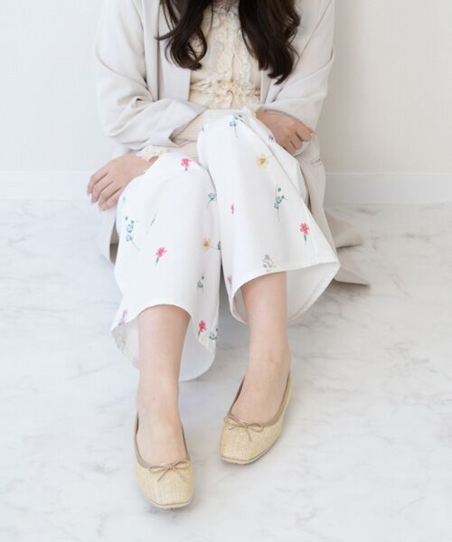 Bridget Birkin / ブリジットバーキン パンプス | 【BRIDGET BIRKIN WALK】ラメパナマ調バレエパンプス | 詳細8