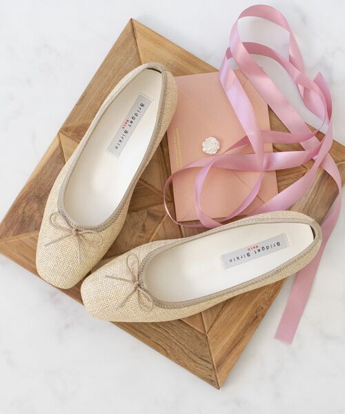 Bridget Birkin / ブリジットバーキン パンプス | 【BRIDGET BIRKIN WALK】ラメパナマ調バレエパンプス | 詳細9