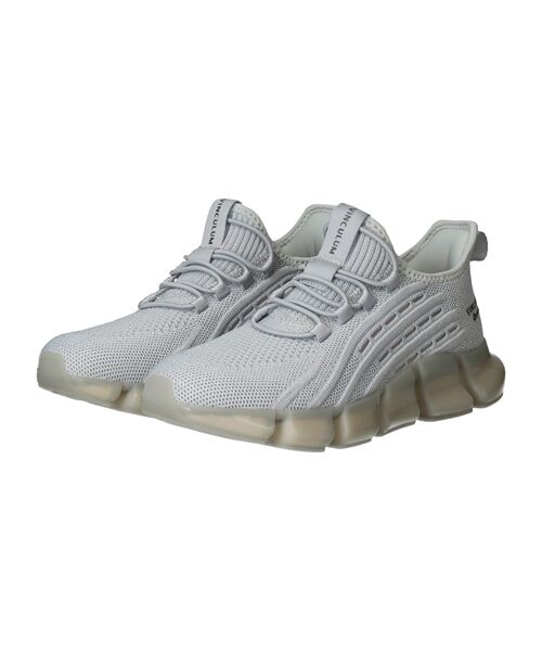 Bridget Birkin / ブリジットバーキン スニーカー | 【VINCULUM】アクティブコラボニットスニーカー（ライトグレー雑材）