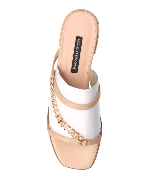 Bridget Birkin / ブリジットバーキン サンダル | 【PARADIS COULEUR】スクエアトウチェーンストラップサンダル | 詳細23