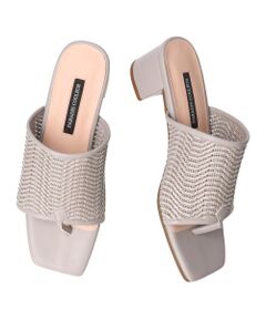 Bridget Birkin / ブリジットバーキン サンダル | 【PARADIS COULEUR】スクエアトウメッシュトングサンダル