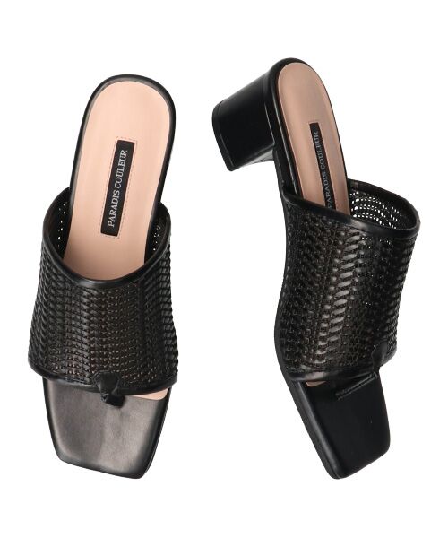 Bridget Birkin / ブリジットバーキン サンダル | 【PARADIS COULEUR】スクエアトウメッシュトングサンダル | 詳細7