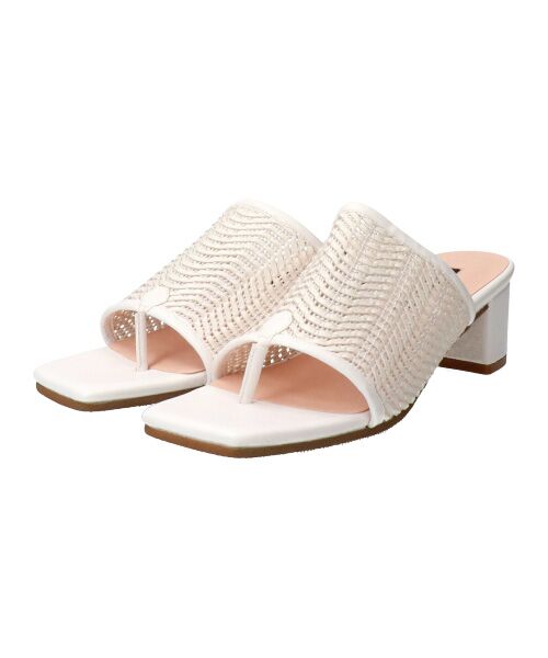 Bridget Birkin / ブリジットバーキン サンダル | 【PARADIS COULEUR】スクエアトウメッシュトングサンダル | 詳細8