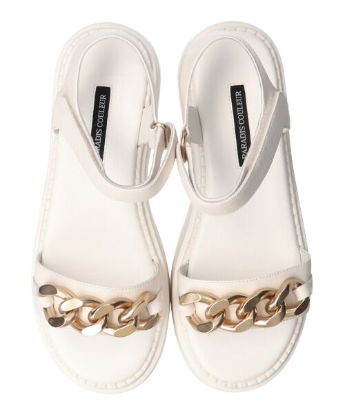 Bridget Birkin / ブリジットバーキン サンダル | 【PARADIS COULEUR】アンクルストラップ厚底チェーンサンダル | 詳細15