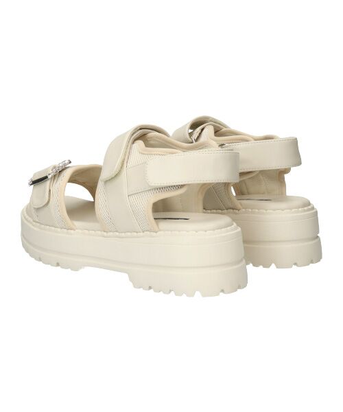 Bridget Birkin / ブリジットバーキン サンダル | 【PARADIS COULEUR】ビジューバックルベルクロスポーツサンダル | 詳細12