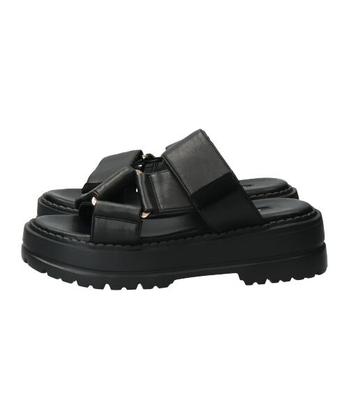 Bridget Birkin / ブリジットバーキン サンダル | 【PARADIS COULEUR】ワイドベルクロ厚底ミュールサンダル | 詳細2