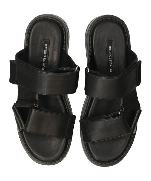 Bridget Birkin / ブリジットバーキン サンダル | 【PARADIS COULEUR】ワイドベルクロ厚底ミュールサンダル | 詳細5