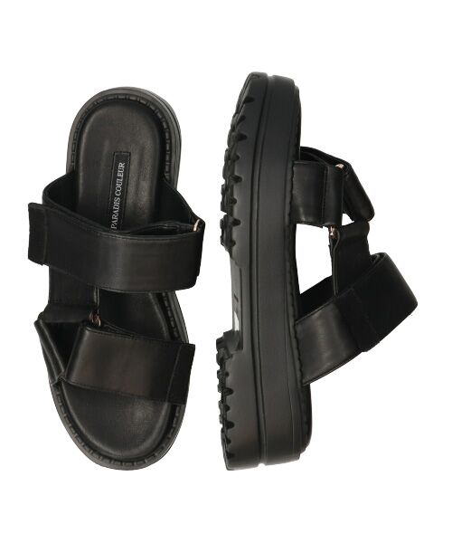 Bridget Birkin / ブリジットバーキン サンダル | 【PARADIS COULEUR】ワイドベルクロ厚底ミュールサンダル | 詳細7