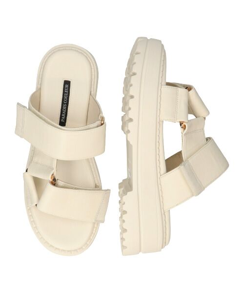 Bridget Birkin / ブリジットバーキン サンダル | 【PARADIS COULEUR】ワイドベルクロ厚底ミュールサンダル | 詳細14