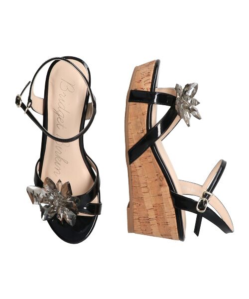 Bridget Birkin / ブリジットバーキン サンダル | 【Bridget Birkin】クリスタルフラワーサンダル | 詳細7