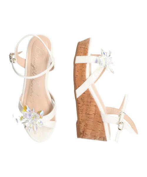 Bridget Birkin / ブリジットバーキン サンダル | 【Bridget Birkin】クリスタルフラワーサンダル | 詳細14