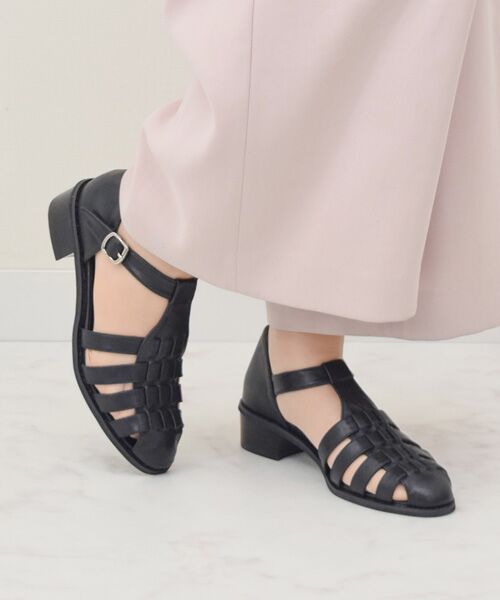 Bridget Birkin / ブリジットバーキン サンダル | 【Bridget Birkin】ストラップグルカサンダル（ブラック）