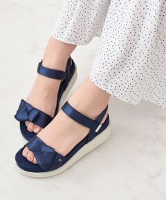 Bridget Birkin / ブリジットバーキン サンダル | 【Bridget Birkin】リボンベルトジャガードサンダル