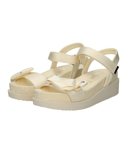 Bridget Birkin / ブリジットバーキン サンダル | 【Bridget Birkin】リボンベルトジャガードサンダル | 詳細1