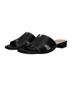 Bridget Birkin / ブリジットバーキン サンダル | 【Bridget Birkin】サイドカットステッチミュールサンダル