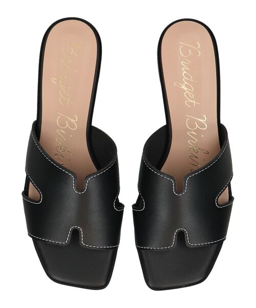 Bridget Birkin / ブリジットバーキン サンダル | 【Bridget Birkin】サイドカットステッチミュールサンダル | 詳細4