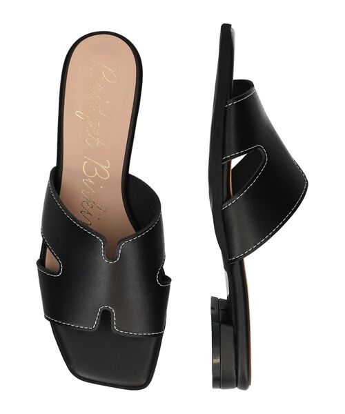 Bridget Birkin / ブリジットバーキン サンダル | 【Bridget Birkin】サイドカットステッチミュールサンダル | 詳細6