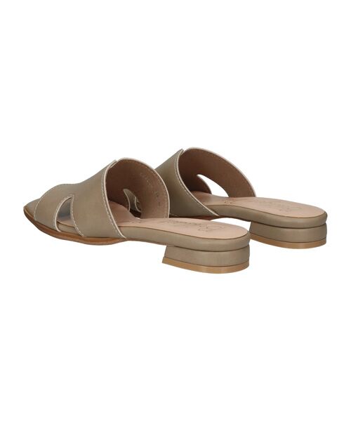 Bridget Birkin / ブリジットバーキン サンダル | 【Bridget Birkin】サイドカットステッチミュールサンダル | 詳細14