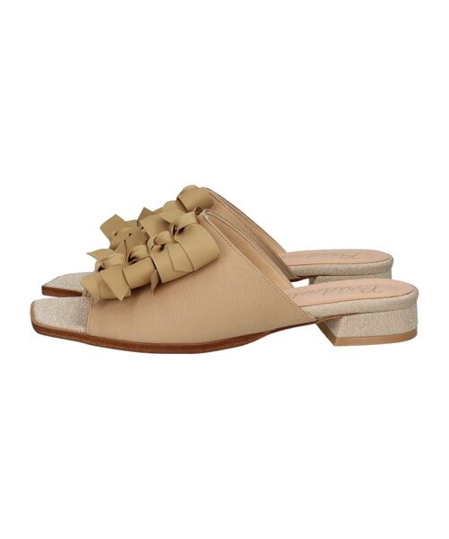 Bridget Birkin / ブリジットバーキン サンダル | 【Bridget Birkin】ラインリボンミュールサンダル | 詳細1