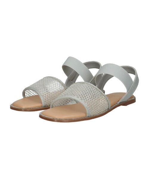 Bridget Birkin / ブリジットバーキン サンダル | 【Bridget Birkin】ピースビジューキラキラサンダル（シルバー）