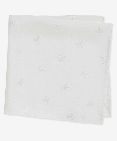 Brooks Brothers/ブルックス ブラザーズ シルク GFジャカード フォーマル ポケットチーフ ホワイト ONE SIZE Brooks Brothers/ブルックス ブラザーズ シルク GFジャカード フォーマル ポケットチーフ ホワイト ONE SIZE