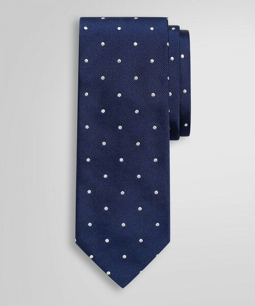 Brooks Brothers / ブルックス ブラザーズ ネクタイ | ドット レップタイ（ホワイト）