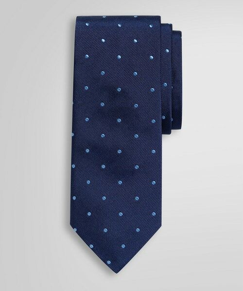 Brooks Brothers / ブルックス ブラザーズ ネクタイ | ドット レップタイ（ブルー）